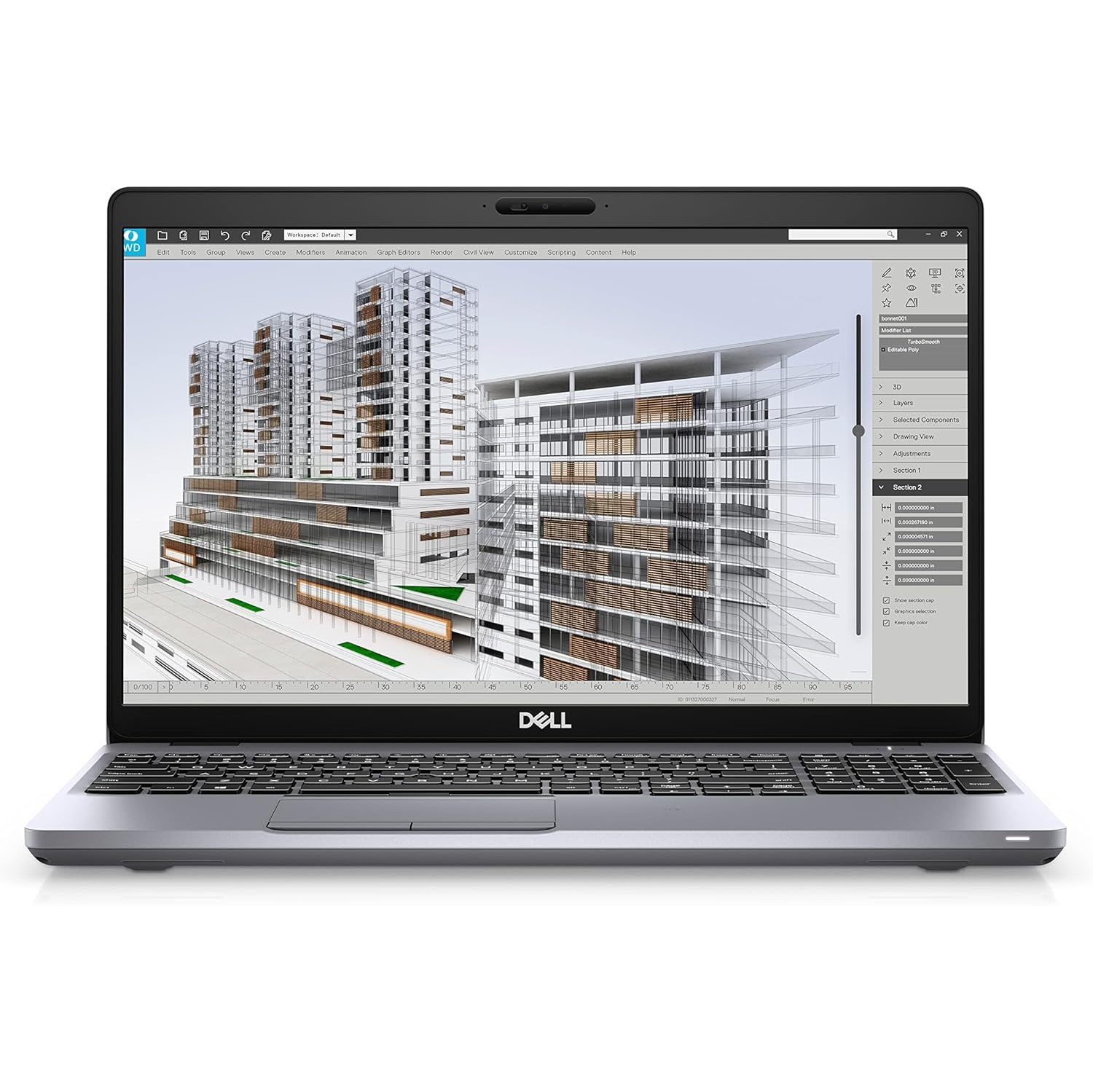 Dell Precision 3551 15.6" Laptop Core i7-10850H  256GB SSD 16GB RAM FHD (1920x1080) Quadro P620 Win 11 Pro (Renewed)