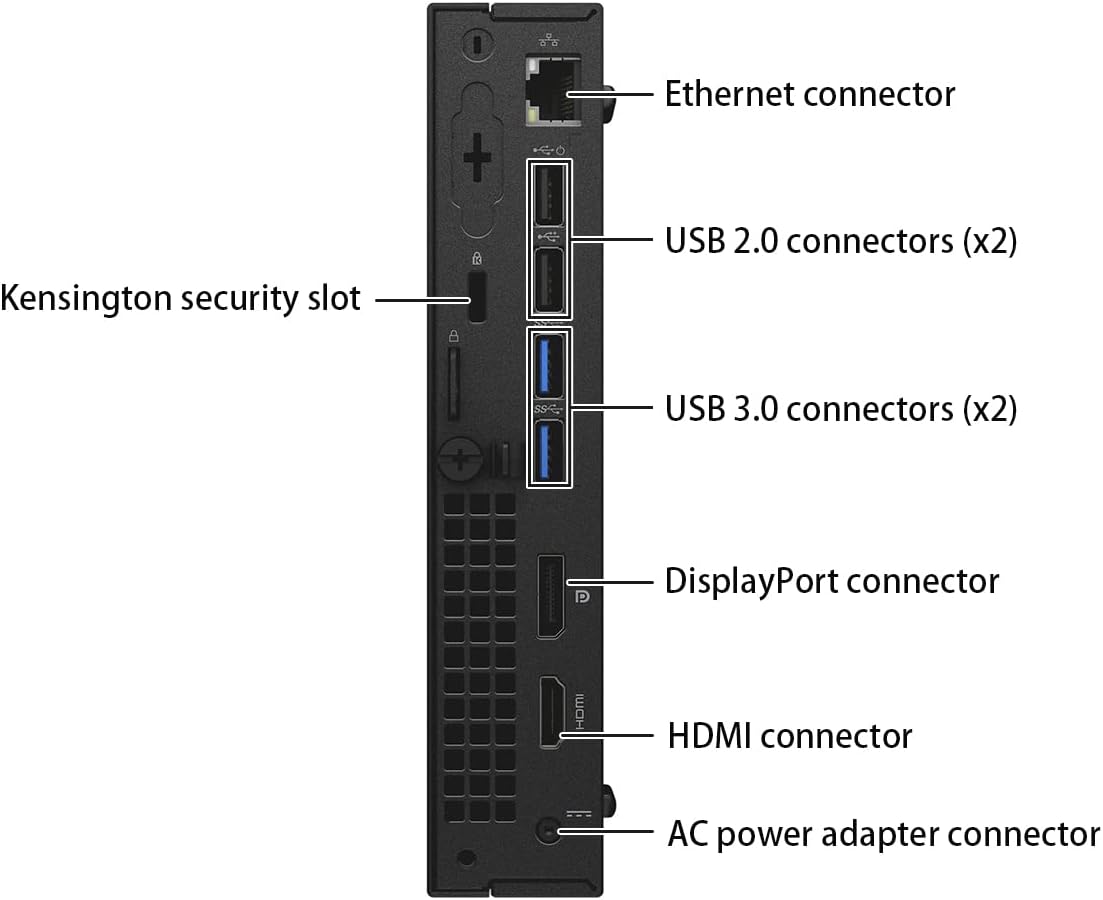 Dell Optiplex 3040 Micro Computer Mini Tower PC (Intel Quad Core i5-6500T, 8GB DDR4 Ram, 256GB Renewed