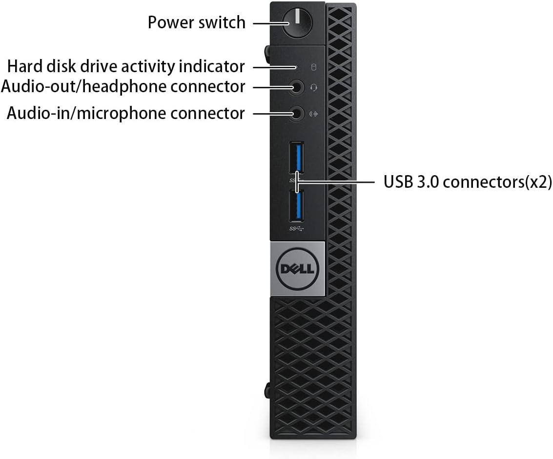Dell Optiplex 3040 Micro Computer Mini Tower PC (Intel Quad Core i5-6500T, 8GB DDR4 Ram, 256GB Renewed