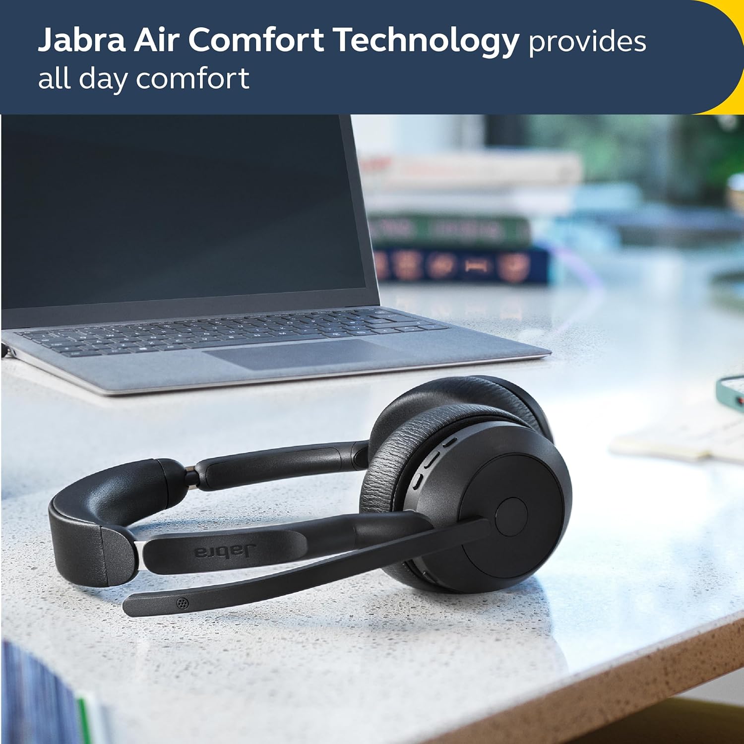 Jabra Evolve2 55 UC Stereo Wireless Noise-Isolating Headset - Black Open Box Refurbished