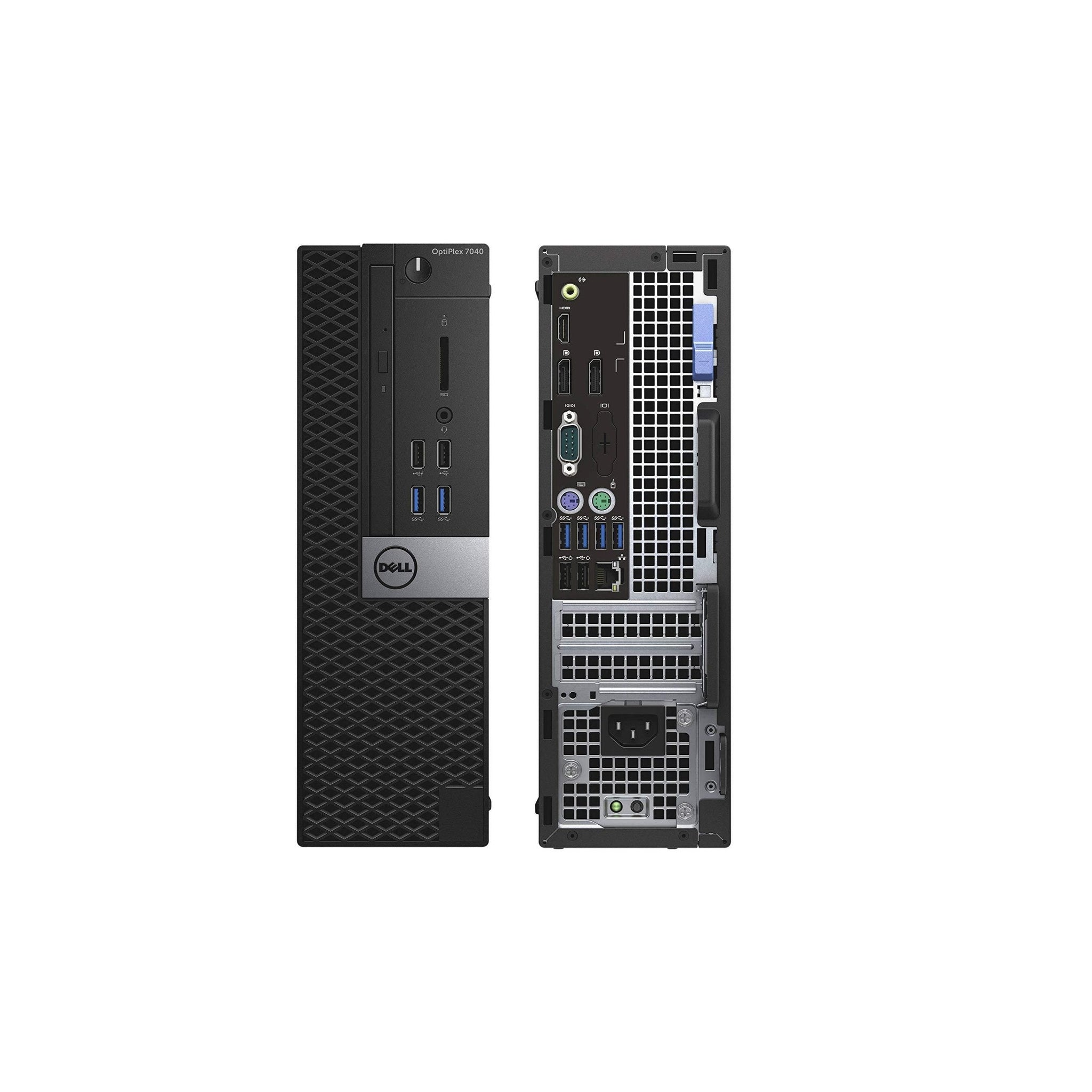 Dell Optiplex 7050 Core i7-6700 8GB DDR4 256GB SSD Windows 10 Pro SFF with 22" Monitor Renewed