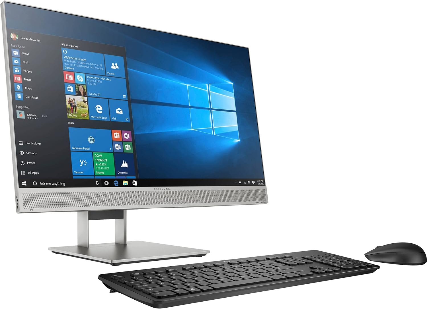 HP 800 G5 All-in-One Desktop PC FHD 1920 x 1080 Computer Intel Core i5 9500 9th Gen Processor 8GB Ram 256GB SSD Wifi Bluetooth Webcam Windows 10/11 Pro (Renewed)