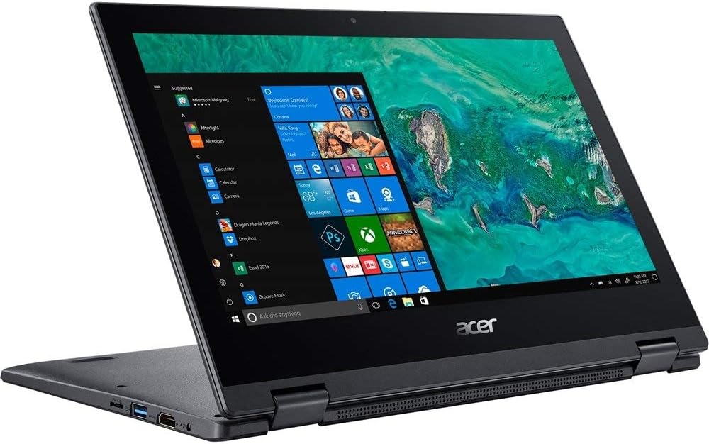 Acer TravelMat Spin B118-RN Touch screen Laptop - Intel Celeron N3450, 4GB RAM, 64GB, Windows 10  - Black Refurbished