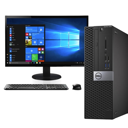 Dell Optiplex 7050 Core i7-6700 8GB DDR4 256GB SSD Windows 10 Pro SFF with 22" Monitor Renewed