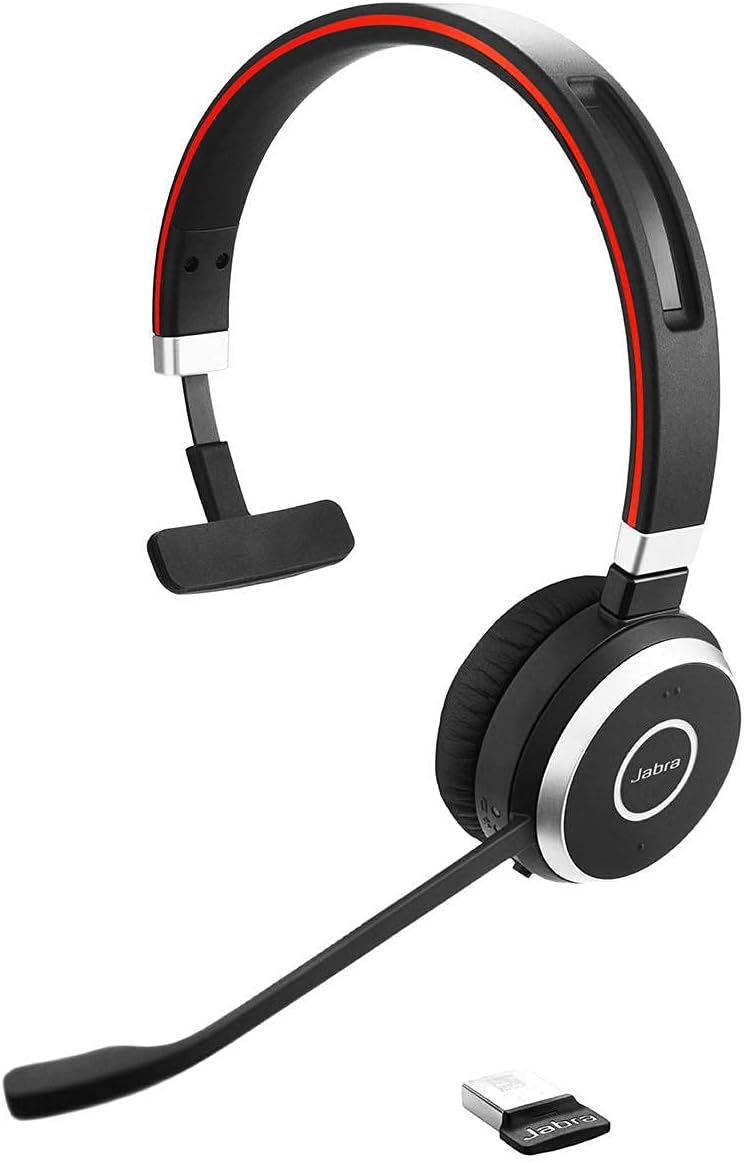 Jabra Evolve 65 Headset - Mono - USB Type A - Wireless - Bluetooth - 98.4 ft (30 m) - Over-the-head - Binaural - Ear-cup - Noise Cancelling Microphone - Noise Canceling - Black