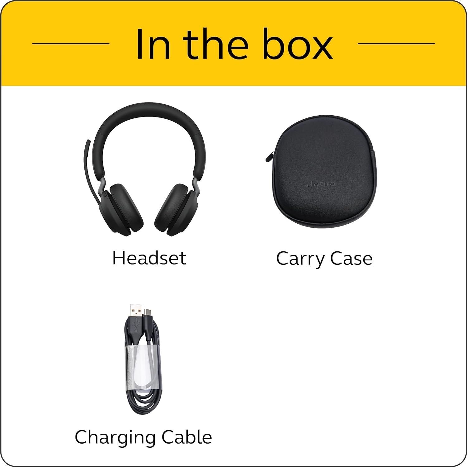 Jabra Evolve2 65 Link380c UC Stereo Wireless Noise-Isolating Headset - Black Open Box Refurbished