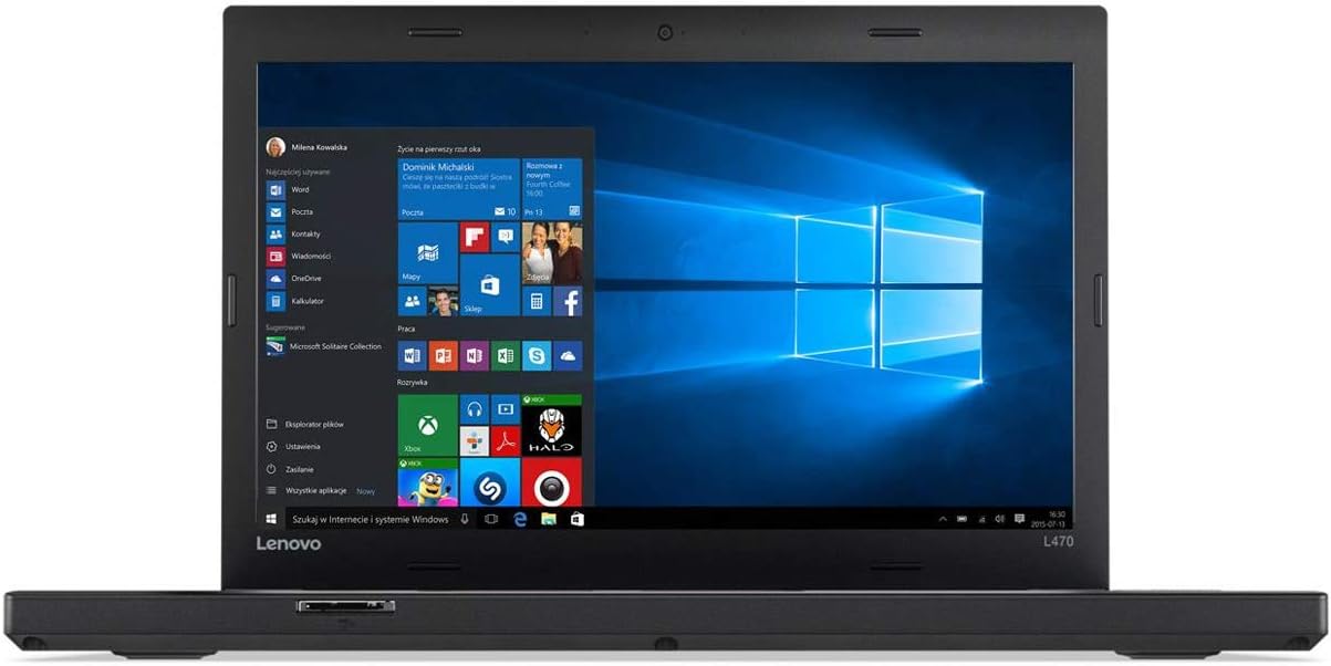 Lenovo ThinkPad L470 14" Laptop Computer, Intel Core i5-7200U, 8GB RAM, 256GB SSD, Intel HD Graphics 520, Windows 10 Pro (Renewed), best deal on Lenovo L470 thinkpad