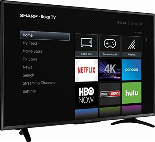 Sharp 50" LED 2160p Smart 4K Ultra HD TV Roku TV Used.