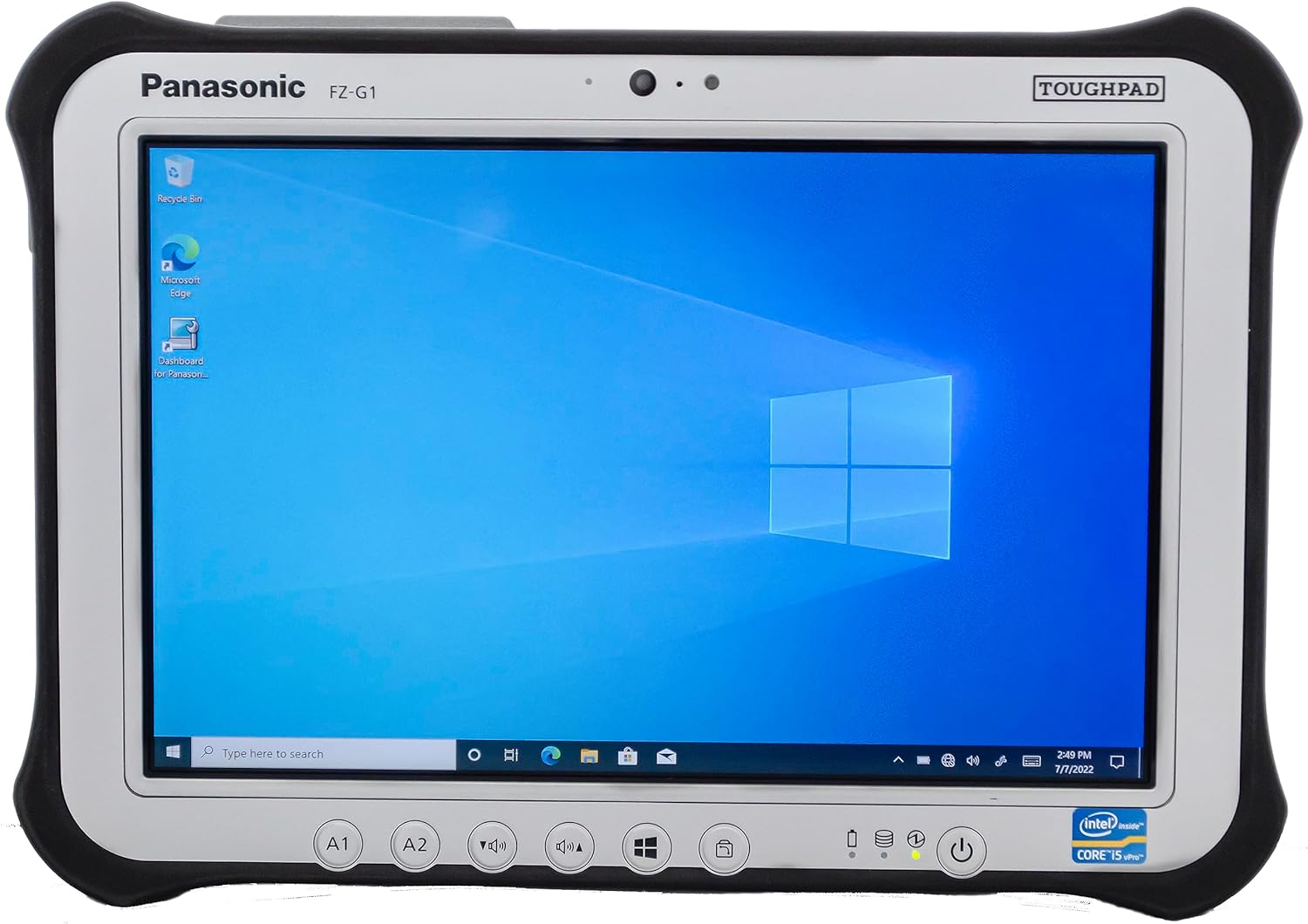 Panasonic Toughpad FZ-G1 MK1, Intel i5-3437U 1.9GHz, 10.1 WUXGA Touch 8GB, 128GB SSD, LAN Port, 4G, WiFi, Bluetooth, Win10 Pro (Renewed)