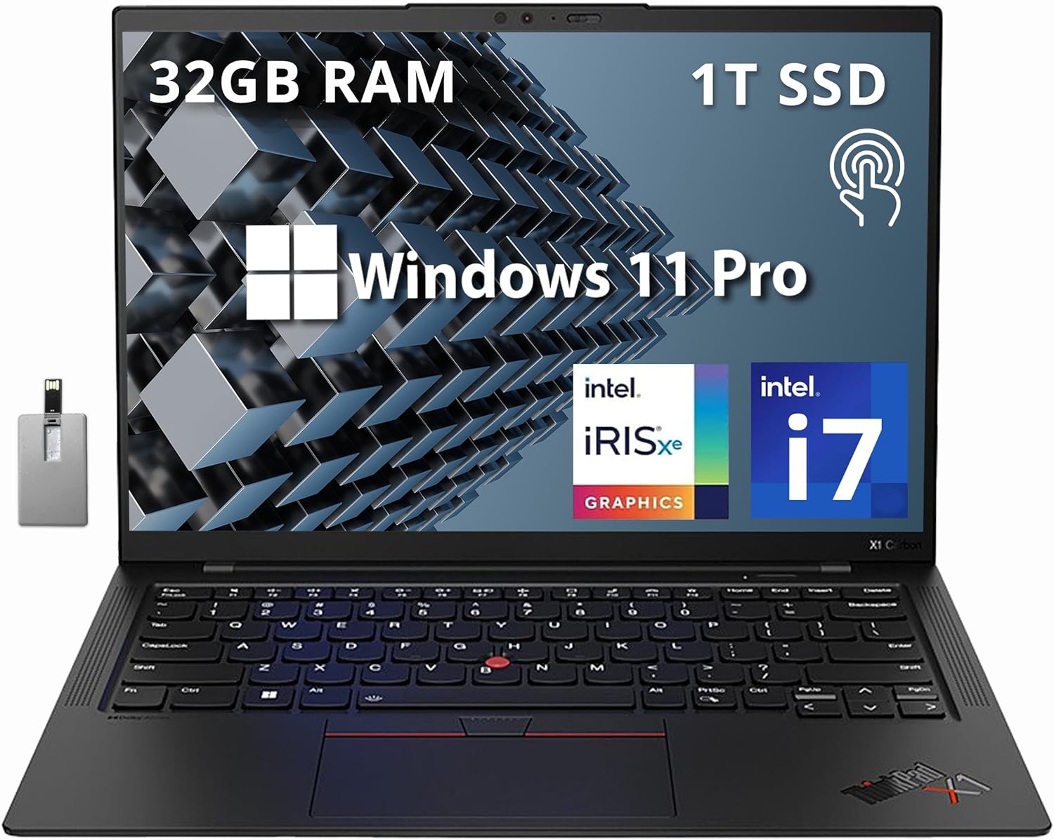 Lenovo Thinkpad X1 Carbon Gen 10, 14" Touchscreen, i7-1260P, 32GB RAM, 1TB SSD, Win 11 Pro