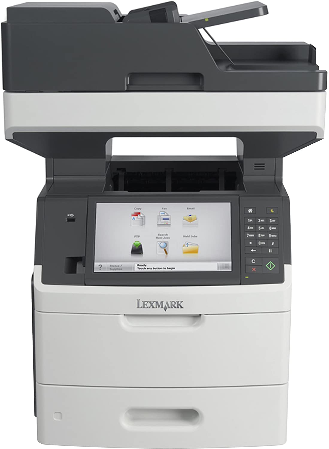 Lexmark MX711DE Laser Multifunction Printer - Monochrome - Plain Paper Print - Desktop