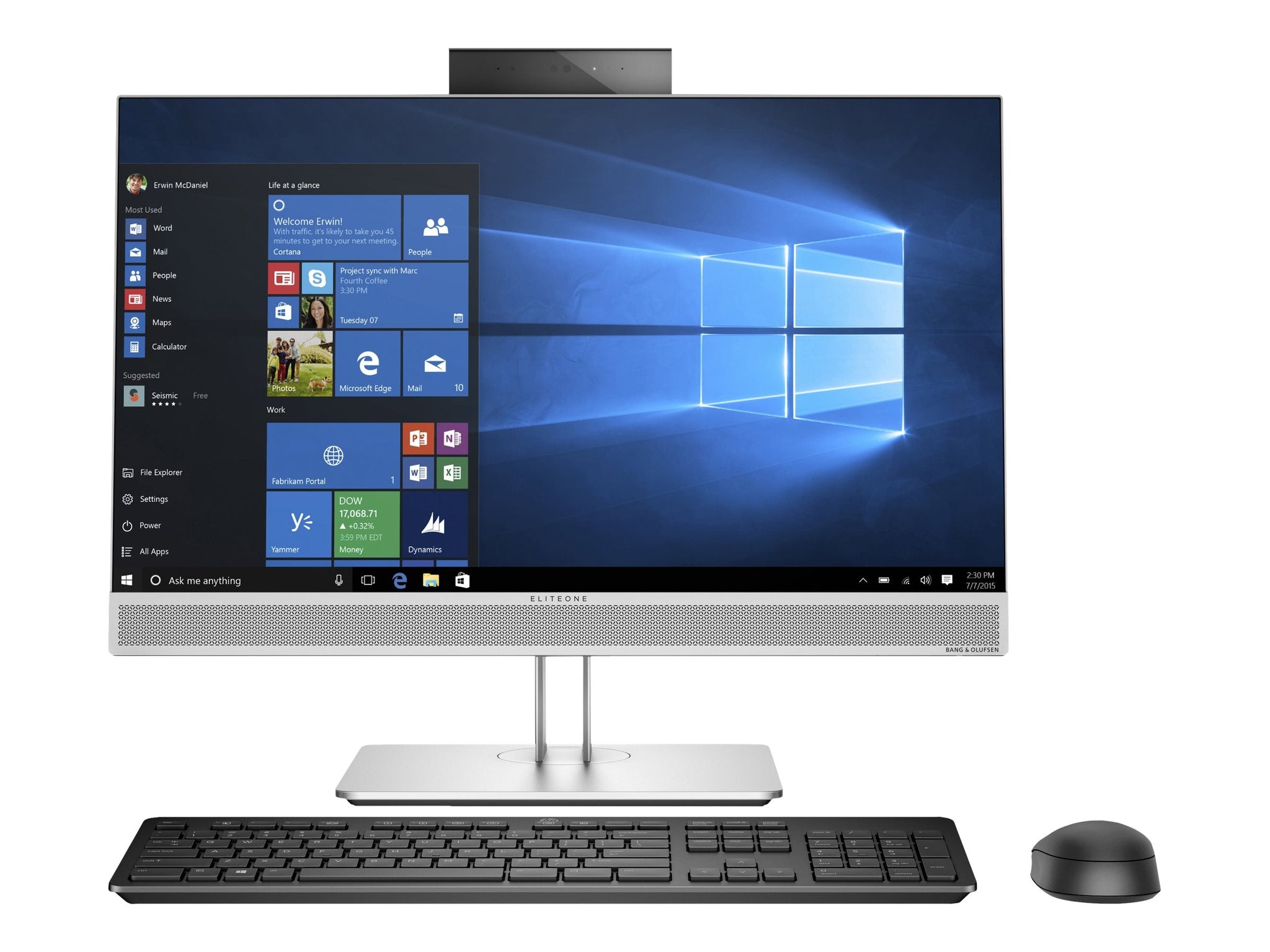 HP EliteDesk 800 G3 23.8-inch NonTouch All-in-One PC - I5-7500 8GB 1TB W10P Refurbished