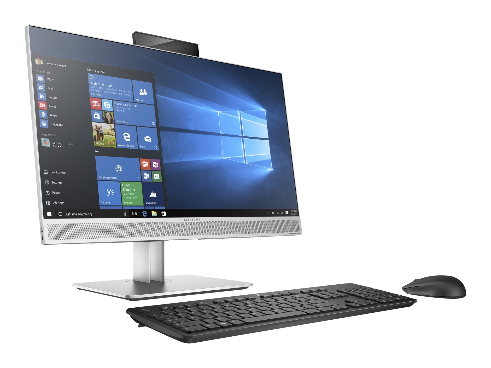 HP EliteDesk 800 G4 23.8-inch NonTouch All-in-One PC - I5-8500 8GB 256GB M.2 W10P Refurbished