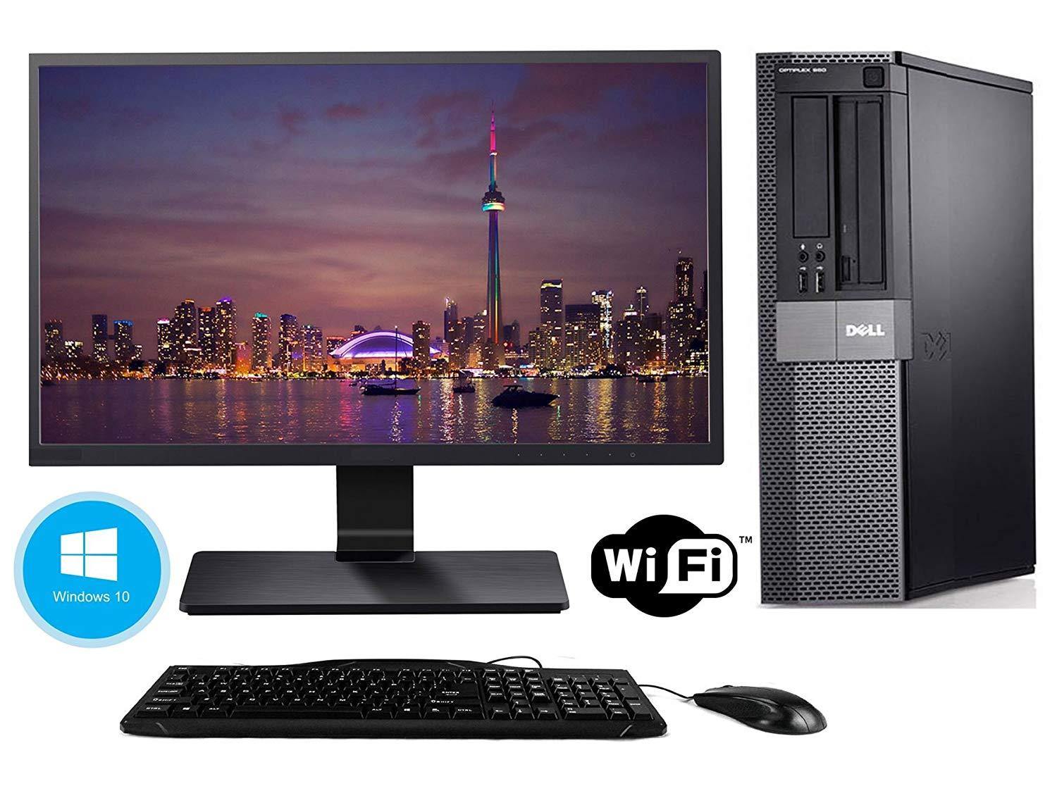 Dell Optiplex 9010 Desktop + 22 Inch Dell Monitor~Windows 10 64 Bit ~ Keyboard~Mouse~WiFi Refurbished - Atlas Computers & Electronics 