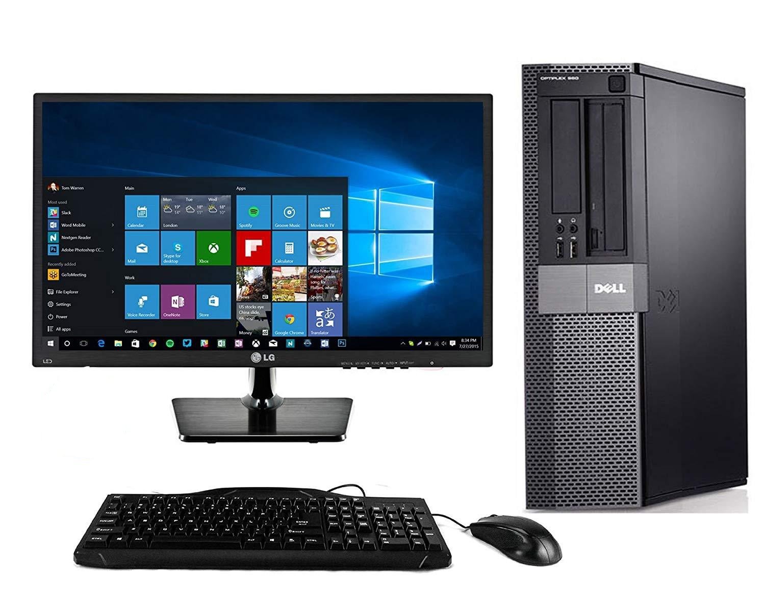 Dell Optiplex 990 Desktop + 22 Inch Dell Monitor~Windows 10 64 Bit ~ Keyboard~Mouse~WiFi Refurbished - Atlas Computers & Electronics 