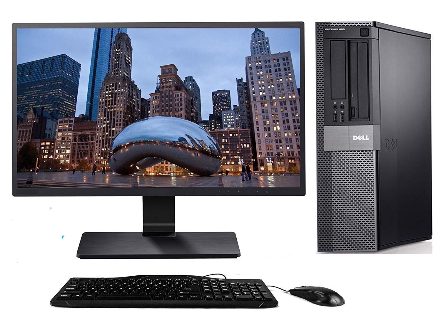 Dell Optiplex 9010 SFF Desktop+22" Dell Monitor Intel Core i5-3470 3.2GHz 8GB RAM 500GB HDD DVD Win 10 Pro, WIFI (Renewed)