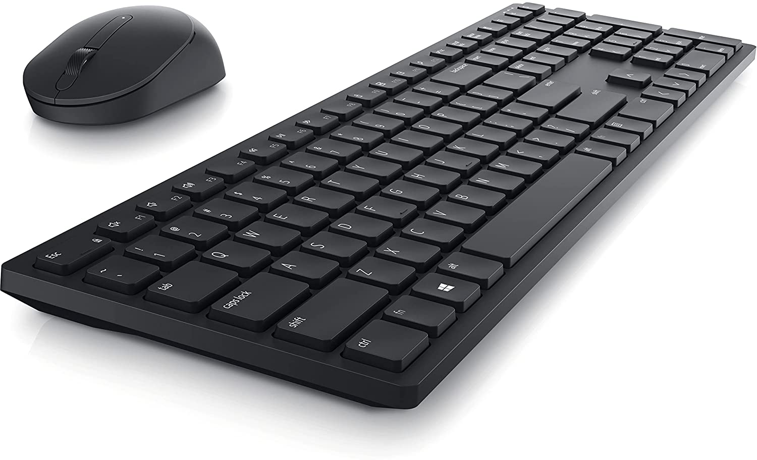 Dell KM5221W Pro Wireless Keyboard and Mouse Combo, Programmable Keys and Battery Indicator Light - Black