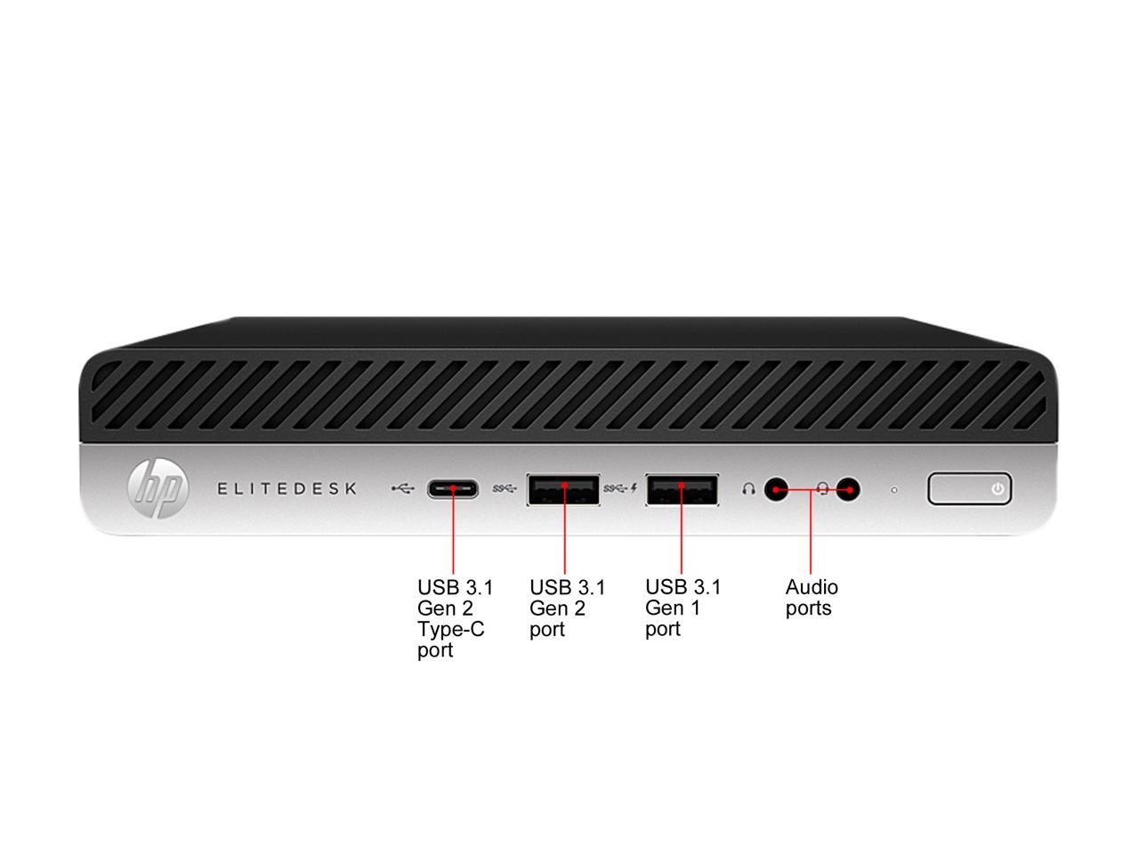 HP EliteDesk 800 G5 mini desktop Core i5 9500T 2.2 GHz 8 GB 1 TB UHD Graphics 630 Win10 Pro 64-bit - Atlas Computers & Electronics 