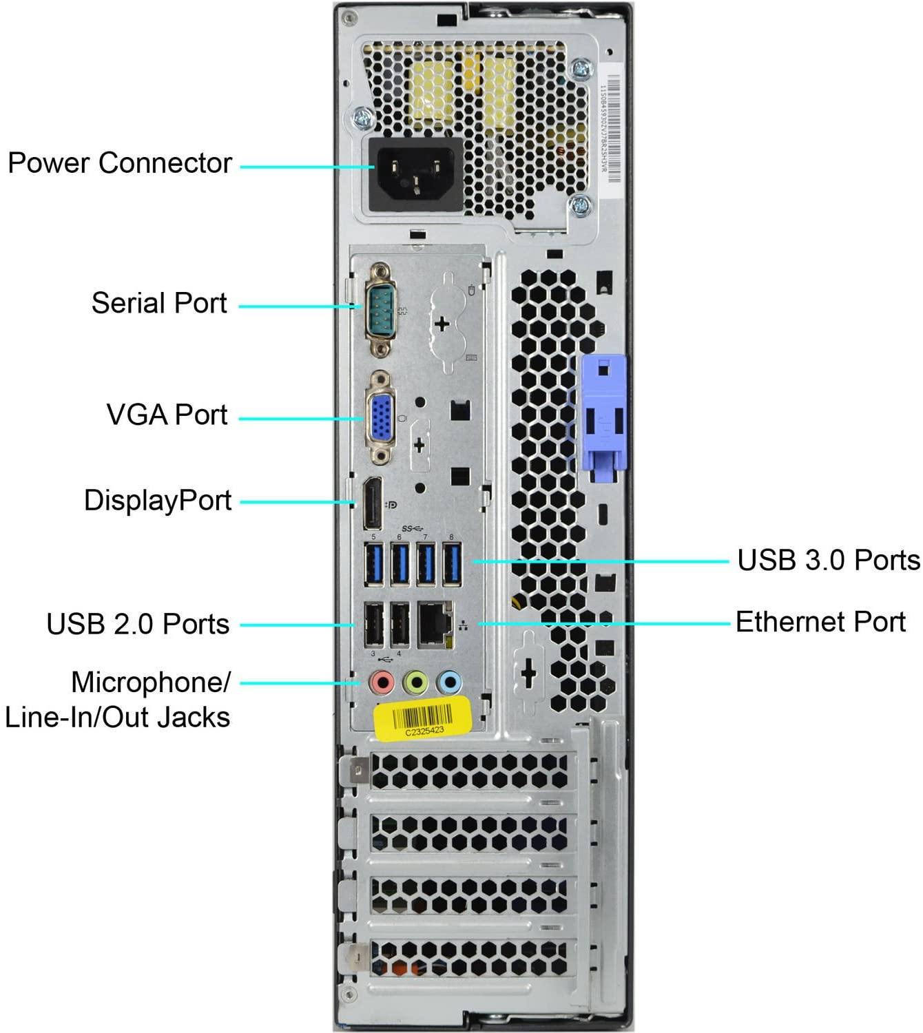 Lenovo ThinkCentre M92p SFF Desktop 3227A4U [i5-3470 @ 3.2GHz - 8GB - 256GB SSd- Win10 Pro  Keyboard and Mouse. - Atlas Computers & Electronics 