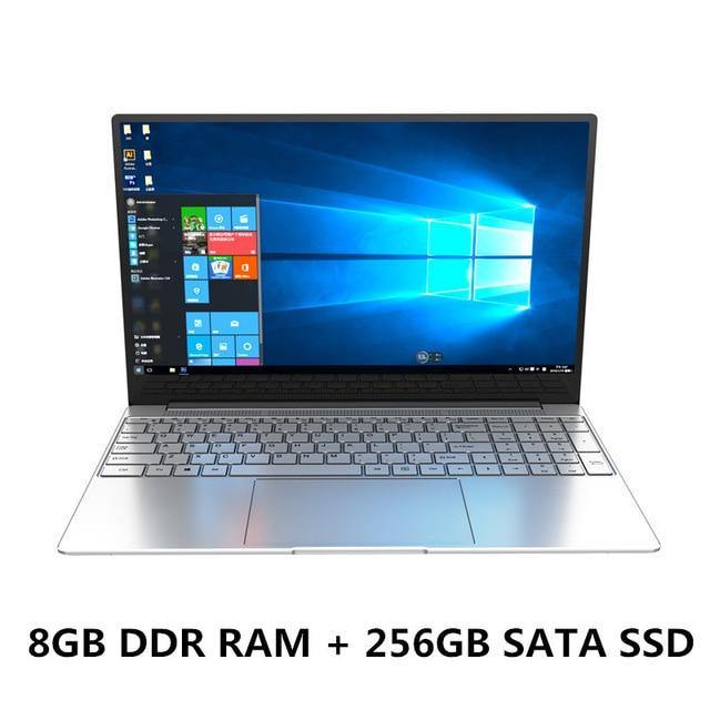 15.6 Inch  Laptop Quad Core DDR 8GB RAM 512GB 1TB ROM for Intel Celeron J4125 Windows 10 Pro Computer Bluetooth Backlit keyboard - Atlas Computers & Electronics 