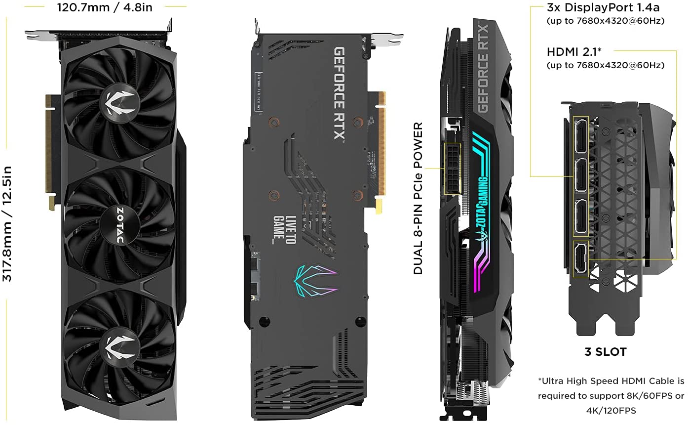 EVGA GAMING GeForce RTX 3080 Ti  (3xFAN)12GB GDDR6X, iCX3 Technology, ARGB LED, Metal Backplate, LHR