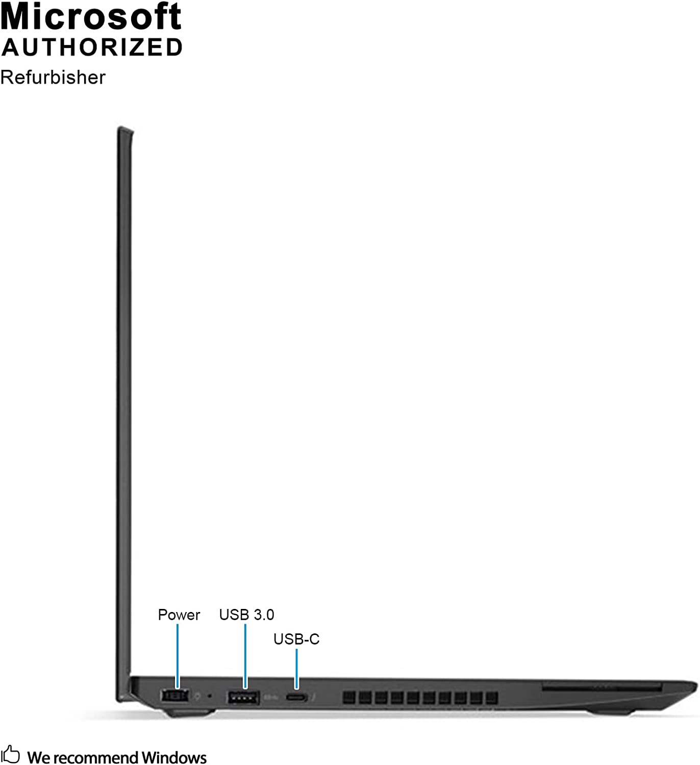 Lenovo ThinkPad T570 Intel Core i5-6300U 3.0GHz, 8GB RAM, 256GB SSD,  WiFi, Bluetooth 4.1, Win10 Pro(Renewed)